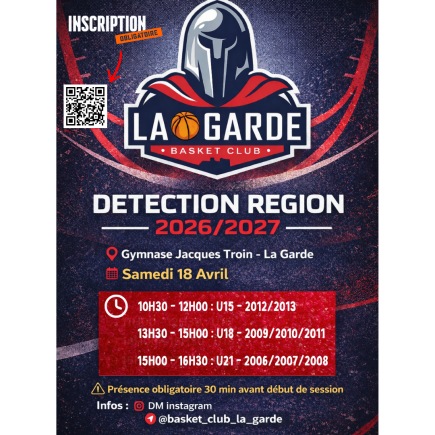 Détections 2026-2027 #U15 #U18 #U21